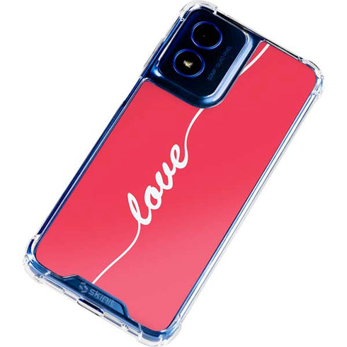 Love Banner Moto G 5G (2024) Clear Case